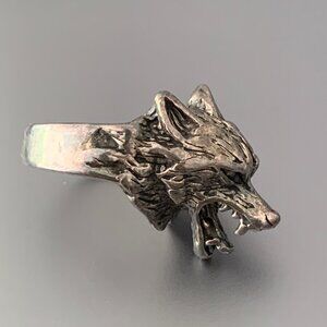 Metal Wolf Ring
